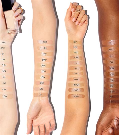 dior forever skin glow foundation ingredients|dior forever foundation color chart.